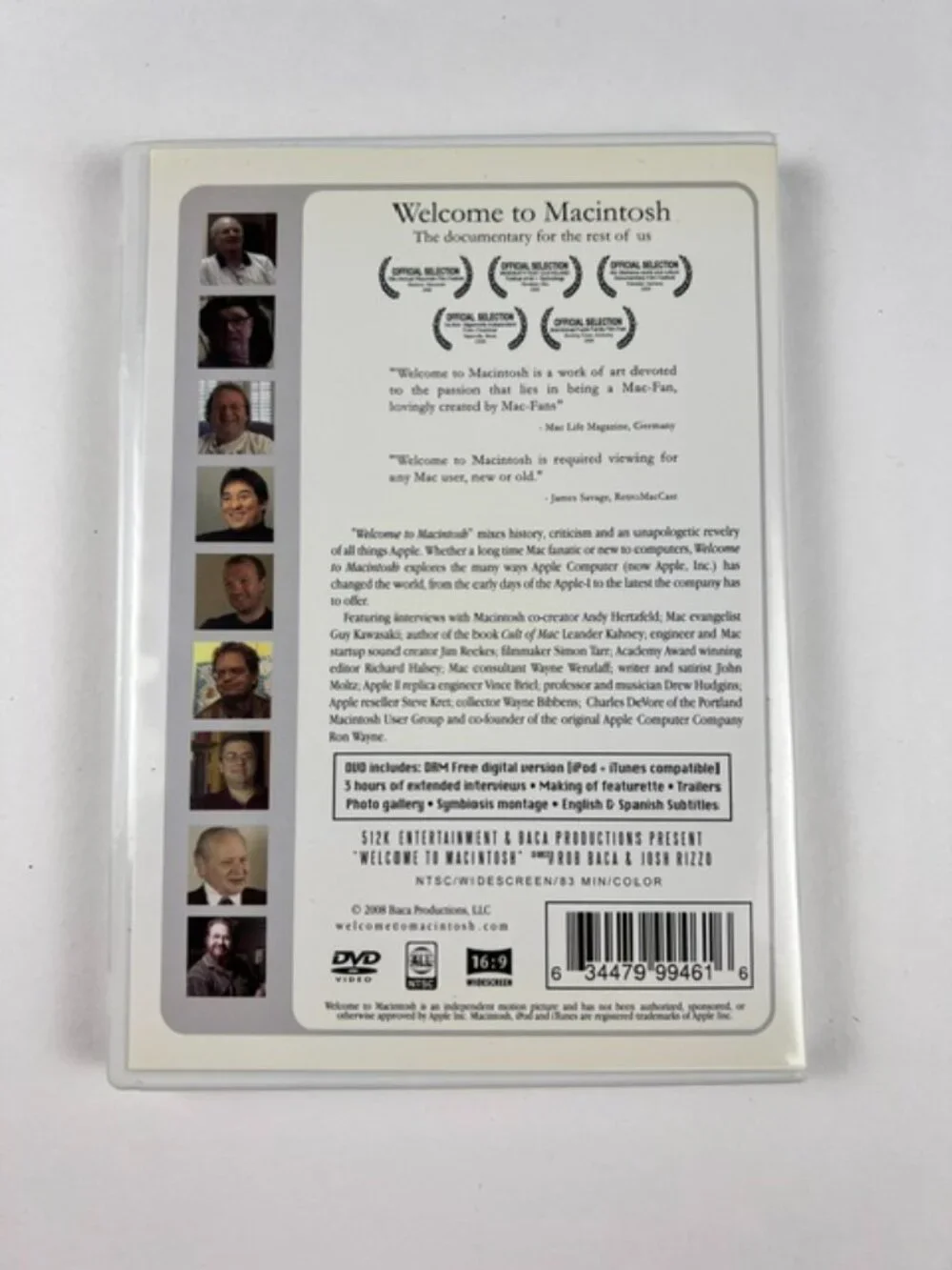 Welcome to Macintosh DVD 2008 Apple Mac Documentary Guy Kawasaki Andy Hertzfeld